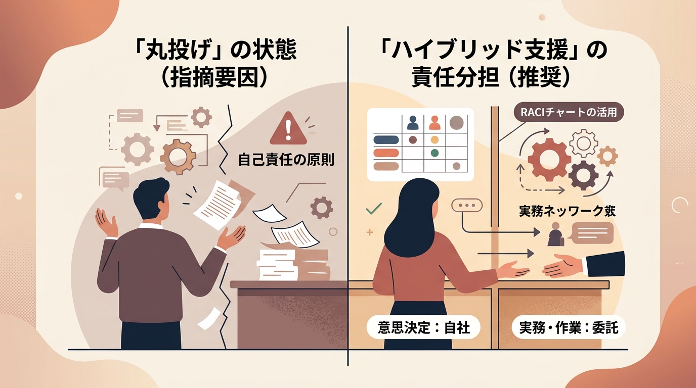 監査法人に「丸投げ」と指摘されないための委託の境界線はどこか？