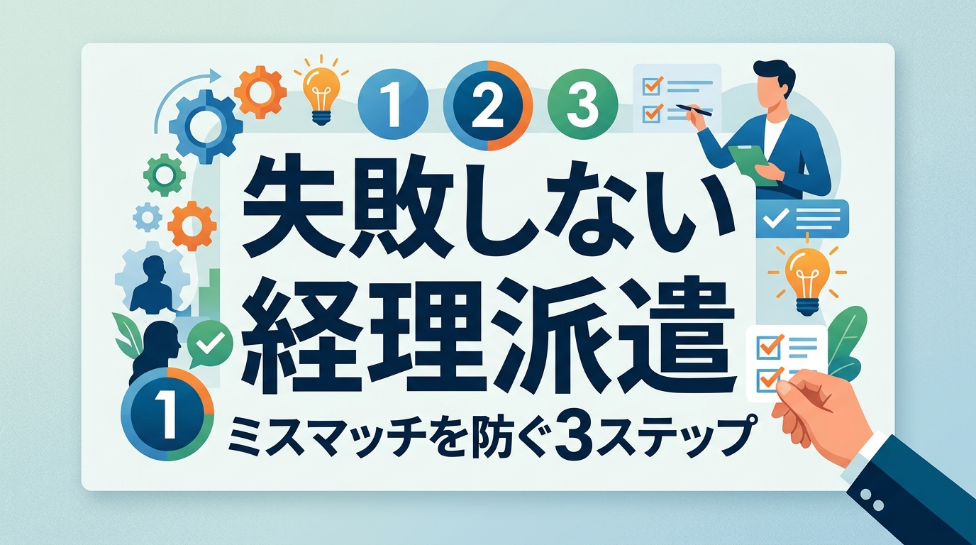 経理派遣のスキル不足対策|ミスマッチを防ぐ選定基準と業務棚卸しによる再発防止3ステップ