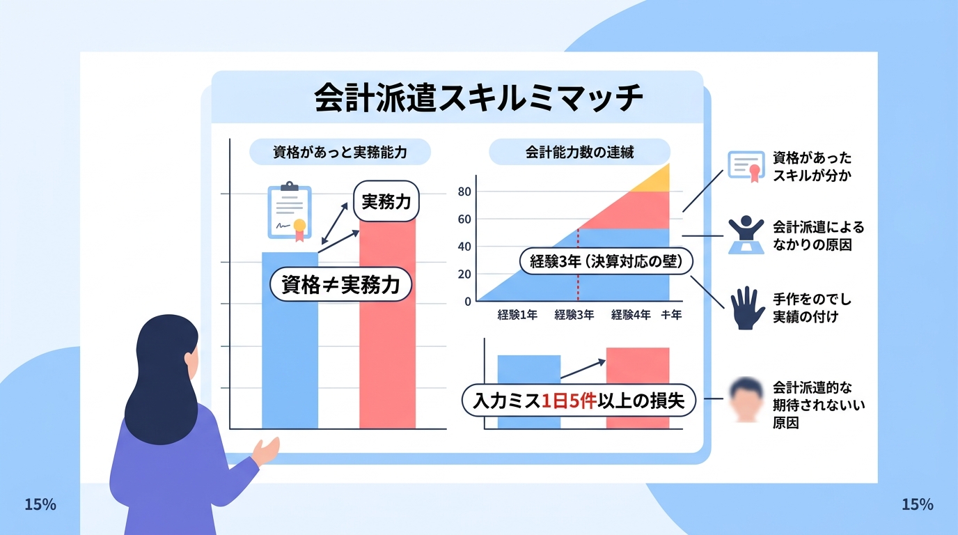 経理派遣で「期待外れ」のスキル不足が起きてしまう根本的な原因とは?