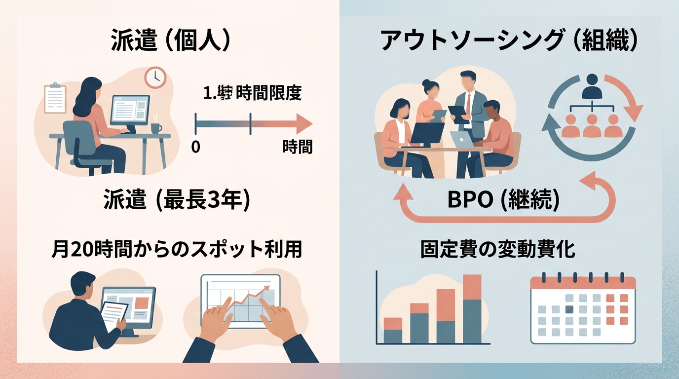 経理派遣の代替としてアウトソーシングが業務効率化に寄与する理由とは?