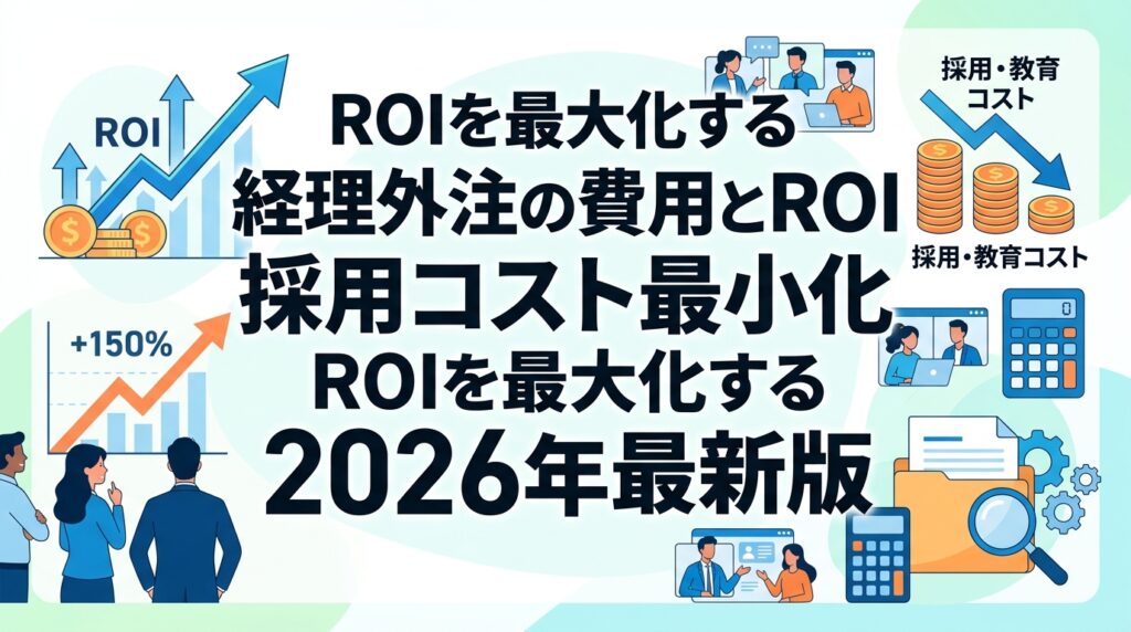経理の実務経験者を外注する費用は？採用・教育コストを最小化するプロ活用のROI
