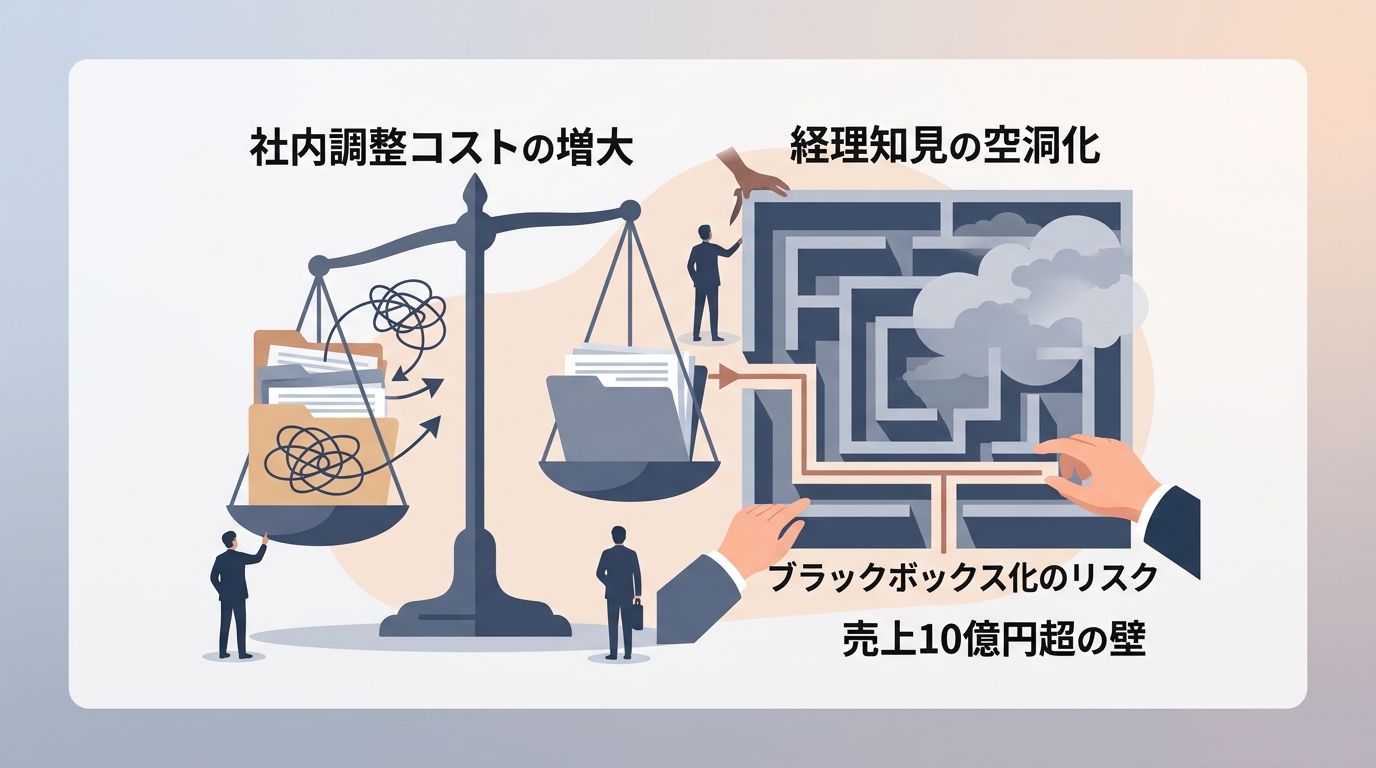 会計業務委託で後悔しないために知っておくべき3つの主なデメリットとは?