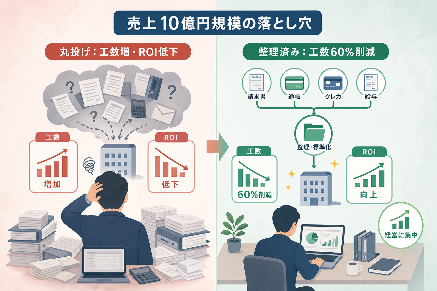 なぜ経理の外部委託で「丸投げ」による失敗事例が生まれるのか?