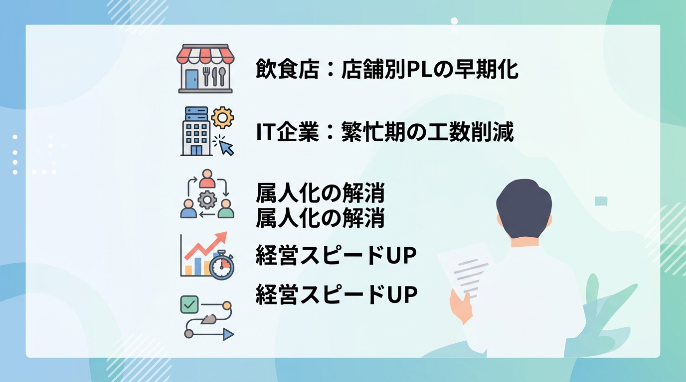 飲食店やIT企業が会計業務委託で実現したリソース不足解消の事例とは？