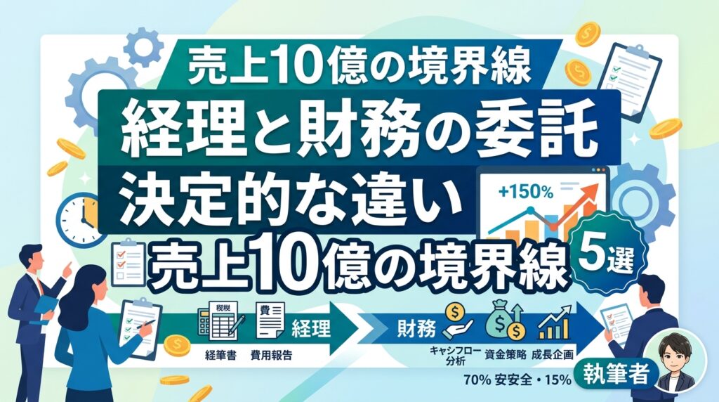 経理と財務の委託の違いとは？失敗を防ぐ外注の境界線とフェーズ別・最適化戦略