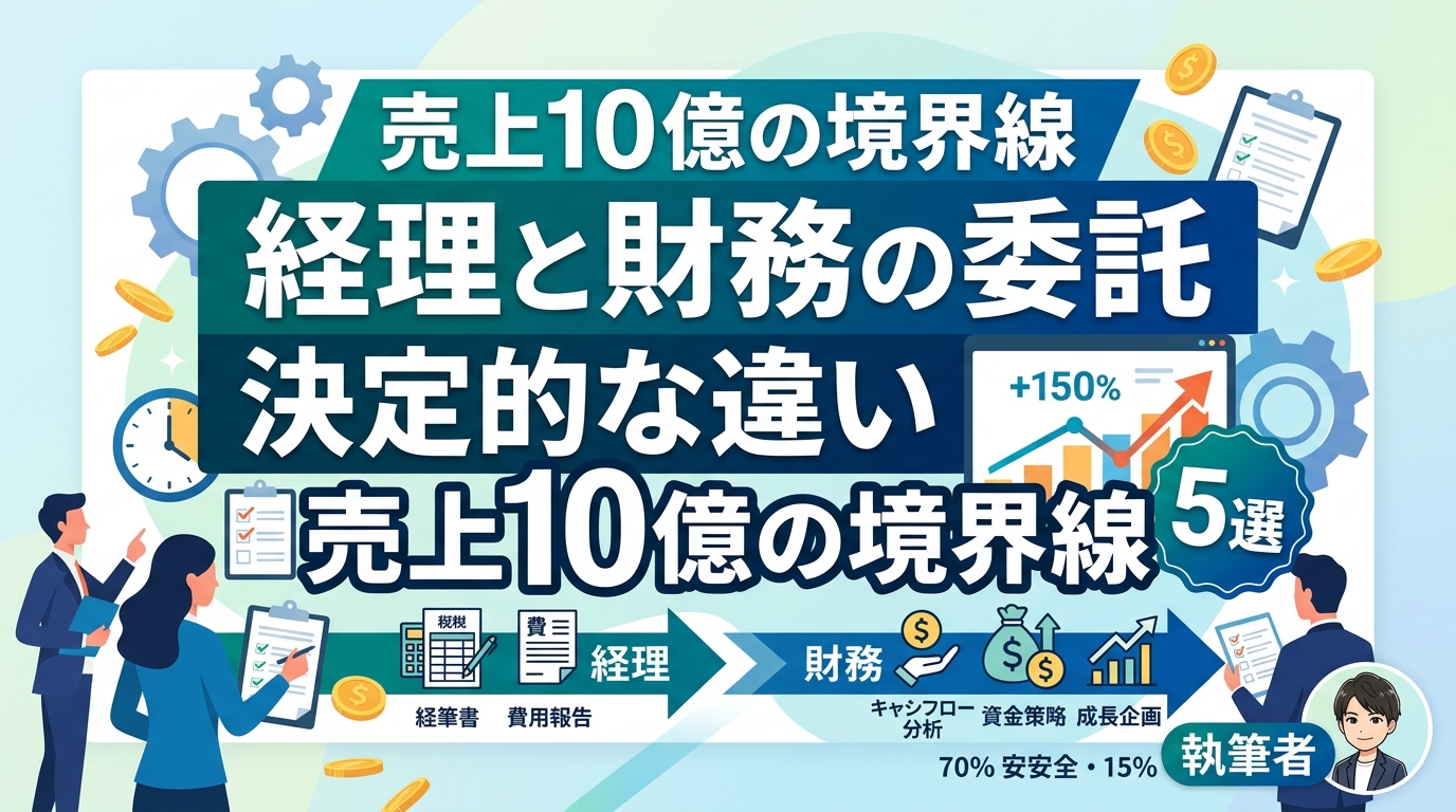経理と財務の委託の違いとは?失敗を防ぐ外注の境界線とフェーズ別・最適化戦略