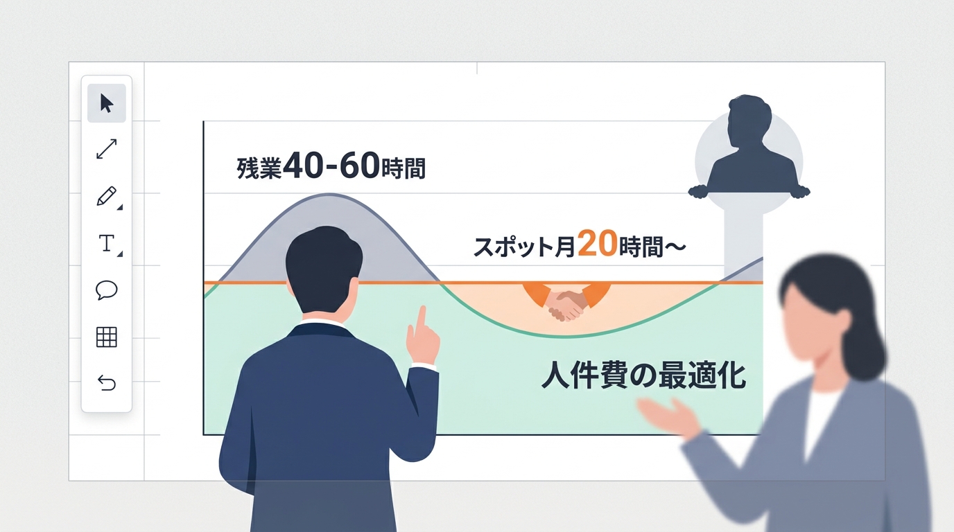 月末月初だけのスポット委託で経理の残業を削減できるのか?
