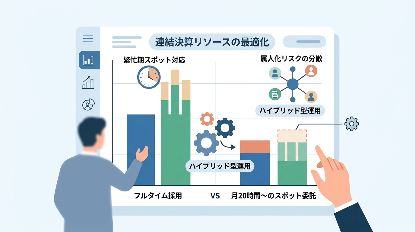 連結決算の属人化を防ぎつつ月20時間からリソースを確保する方法とは？