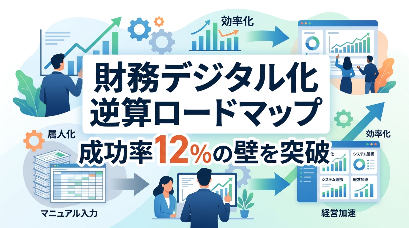 財務デジタル化・効率化の手順|属人化を脱し経営を加速させる逆算型ロードマップ
