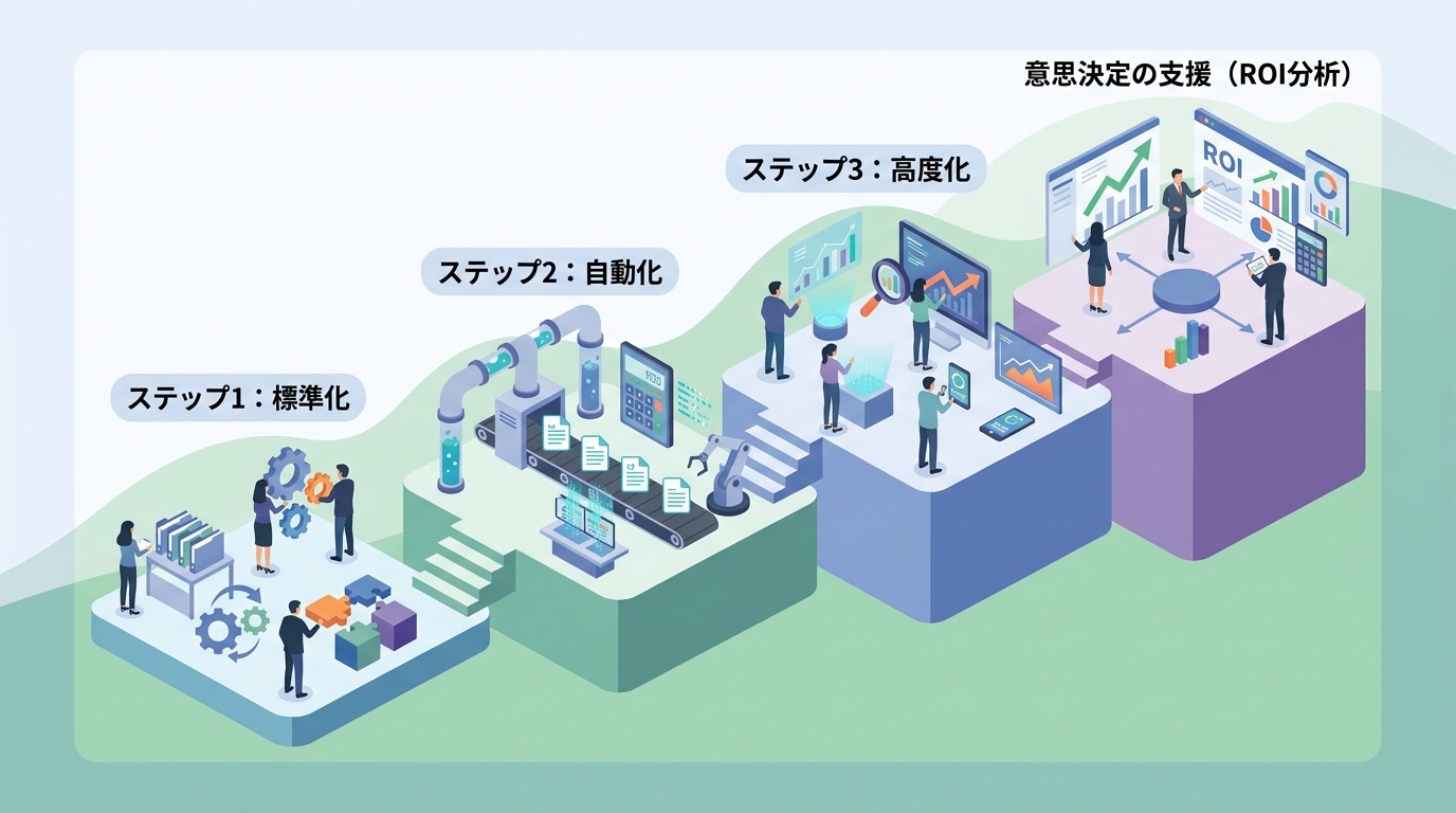 「攻めの財務」へ転換する業務効率化手法と3つのステップとは?
