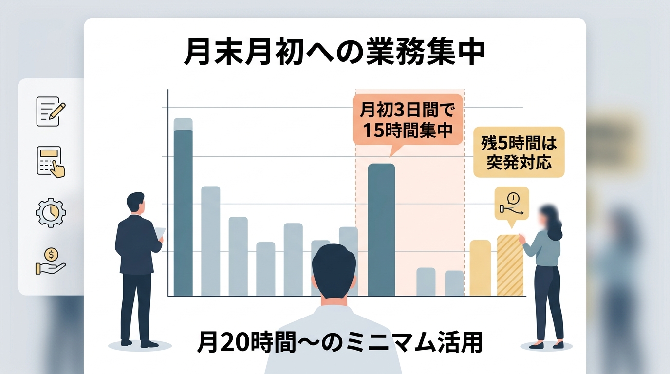 月20時間からのスポット契約で経理の固定費を削減できるのか?