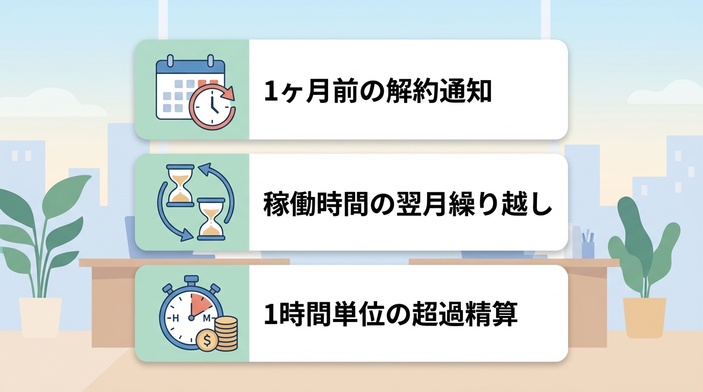 経理の業務委託で契約期間や解約条件の柔軟性を担保するポイントは?