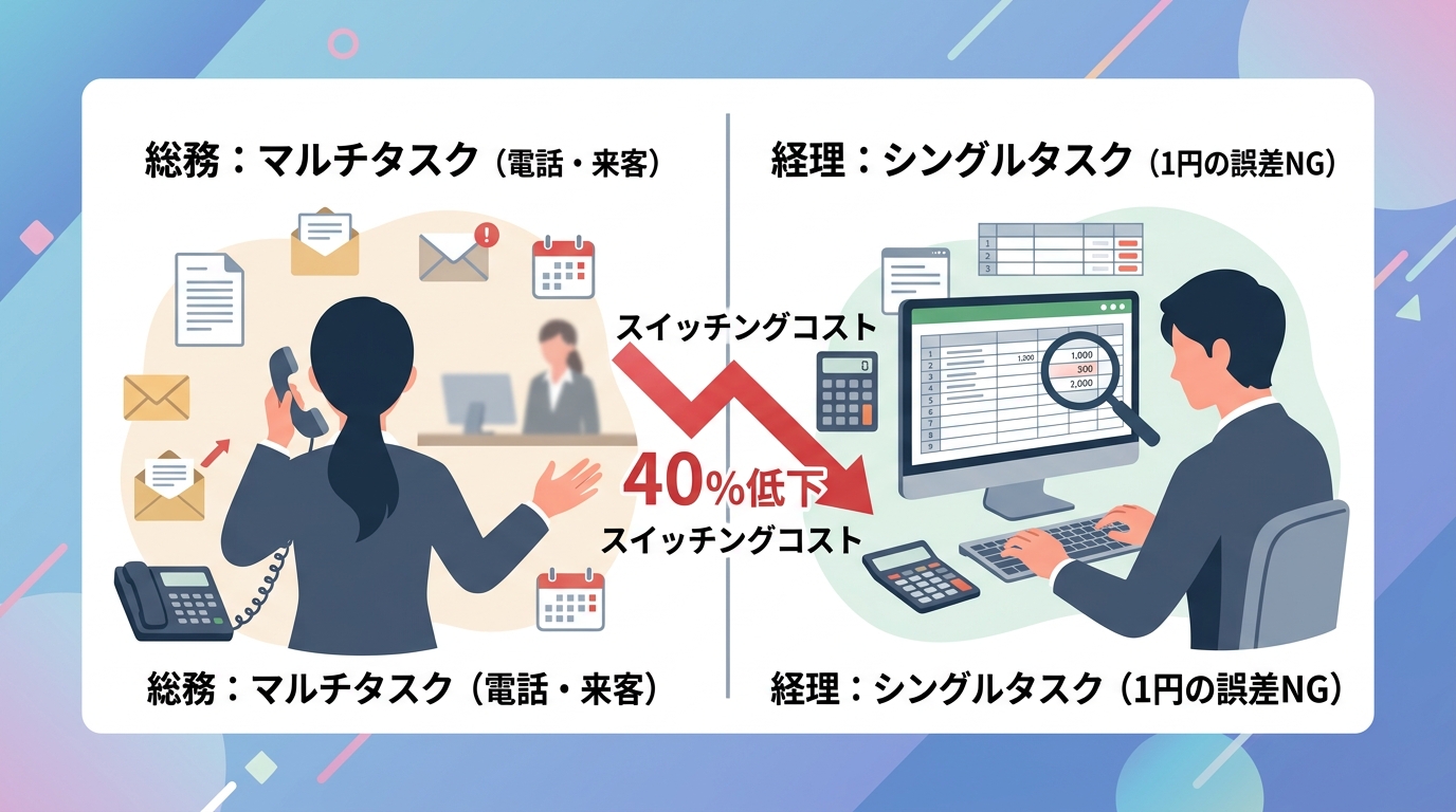 総務と経理の兼務が「脳科学的な限界」を招く理由とは？
