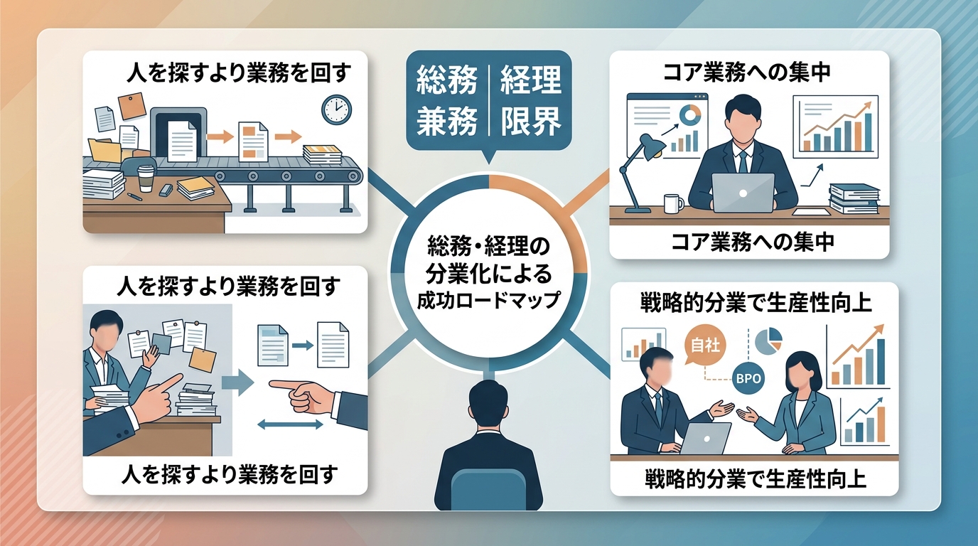 まとめ：総務・経理の分業化が企業の生産性とROIをどう高めるのか？